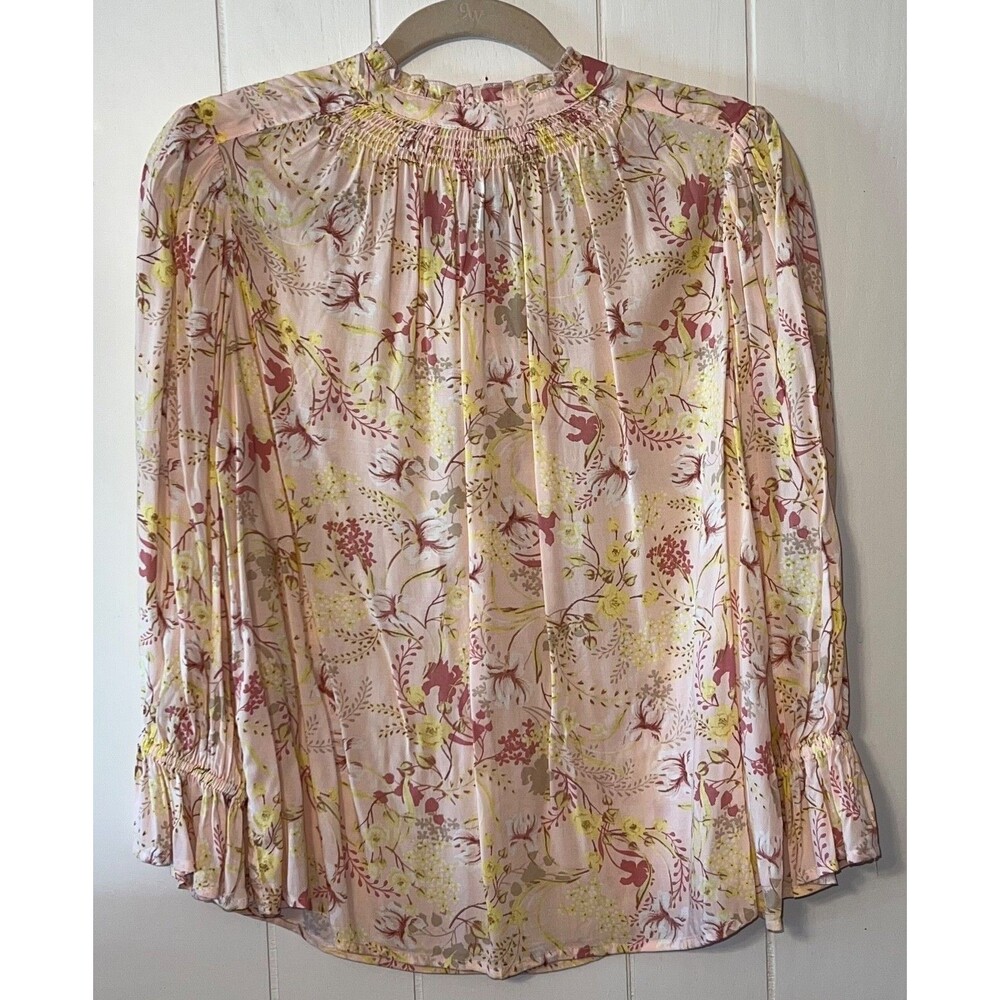 Women's Cato Mock Neck Floral Blouse - Size XS, oversized - Never Worn.